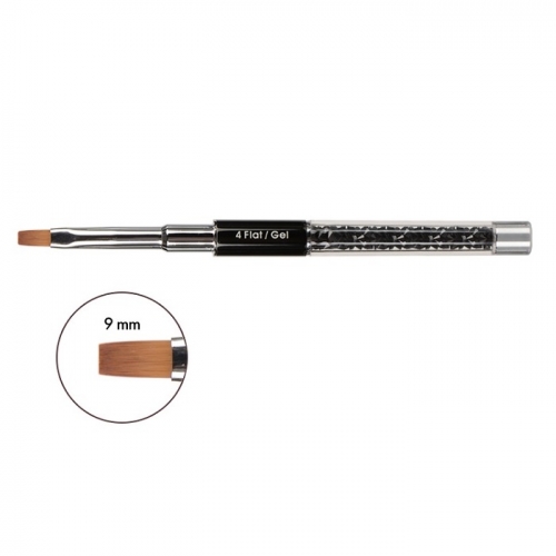 Štetec na gél rovný 4 - FLAT GEL BRUSH 4 